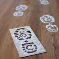 Have an extra special Christmas with your family this year with this Santa Foot Print Stencil! Perfect for making magical memories over on Christmas day.Simply sprinkle flour mixed with silver glitter (for that magic affect!) over the stencil to create Santa's footprints in your home and garden! Perfect for using on Christmas Eve and throughout the festive period.It is made from 3mm timber. One stencil measuring 16cm (W) x 33cm (H)Due to the nature of natural timber, you may notice slight variat