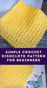 Looking for an easy and quick crochet project that is perfect for beginners? Check out this simple dishcloth pattern that is great for new crocheters. This dish cloth pattern combines single and half double crochet stitches for a beautiful and functional design.