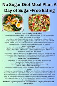 Discover how to eat without sugar with this comprehensive meal plan! Enjoy delicious, healthy meals without the added sugar. #SugarFreeDiet, #NoSugarDiet, #LowSugarDiet, #NoSugarDietFoodList