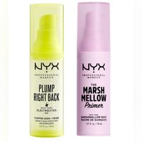 Brand New! Nyx Primer Bundle Nyx Plump Right Back Plumping Serum Primer Skin Instantly Feels And Looks Plump Use Alone Or With Foundation Grips Makeup Full Size 1.01 Oz / 30 Ml Nyx The Marshmellow Primer 100% Agree That This Primer Creates A Smooth Canvas For Easy Makeup And Will Grip Your Makeup For Longer Flawless Wear! Full Size 1.01 Oz / 30 Ml Seal Is Partially Broken (I Purchased Like This) But This Has Never Be Used Or Opened Lots More Nyx And More In My Shop! Bundle And Save!