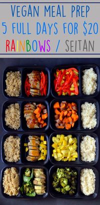 Cheap Vegan Meal Prep – 5 Full Days – Modest Dish