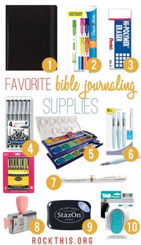 Bible Journaling: 10 Supplies You Need