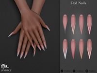 The Sims Resource - Red Nails