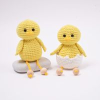 Now, you can crochet the cutest, small Easter chicks which have just hatched from their eggs and they are ready to celebrate Easter. The chicks are available in 2 sizes and this is the small version. Happy crocheting!