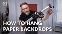 How to Hang Paper Backdrops