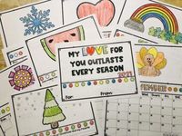 2021 Calendar Christmas Gift for Students to Give: My Love Outlasts the Seasons