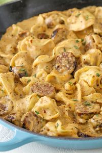 This Sausage Tortellini Alfredo is pure comfort food! Alfredo flavored with sausage and mixed together with tortellini – it’s full of flavor and a favorite meal of ours! The hubs is a big fan of a few things when it comes to meals, but one of them is pasta. He’s a pretty good eater and …