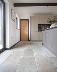 Clermont Gris® Aged Tumbled Limestone Tiles | Quorn Stone