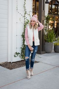 JC Penney Vest, Top and Jeans