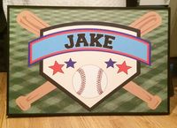 The perfect bulletin board for a baseball enthusiast! Decorate a room and pin up your best baseball shots. #baseball #bsaeballbulletinboard