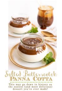 Salted Butterscotch Panna Cotta