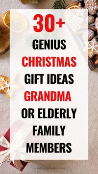 Don't miss out on these heartwarming Christmas gifts for grandma or other elderly family members - show your love with thoughtful and practical presents that will make their life easier! Christmas gifts for older women | Christmas gift ideas for family members | Gifts for elderly grandma | Xmas gifts for grandma | Christmas presents for grandparents from adults | Best grandma Christmas gifts | Thoughtful gifts for grandparents | Thoughtful gifts for grandma Christmas | Useful gifts for grandma