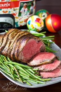 Crock-pot Beef Tenderloin with Balsamic Glaze. Who knew? Beef tenderloin in a crockpot? Wow. Yummy.