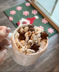 Chocolate Teddy Bear Graham Hot Cocoa Latte Winter Aesthetic Christmas Coffee