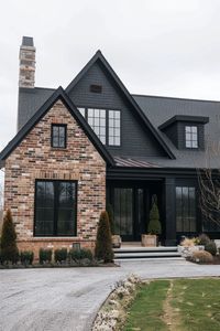 90+ Elegant Black Home Exterior Ideas