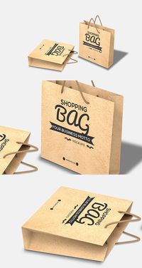 Free Shopping Bag PSD Mockup