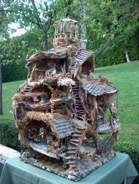 Fairy tree house for sale only $65000 what a bargain! But seriously, it looks like one of my husbands drawings!