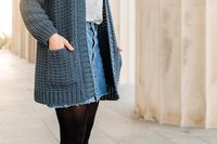 Oversized Waffle Cardigan - Free Crochet Pattern | For The Frills