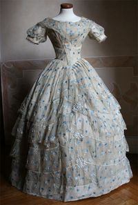 Ballgown, ca 1852, Abiti Antichi