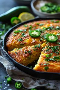 Delight your taste buds with our flavorful skillet jalapeno cornbread recipe. This easy-to-make dish pairs perfectly with chili, soups, or as a standalone treat. The combination of spicy jalapenos and sweet corn creates a unique and delicious flavor profile that is sure to impress your family and friends. Whether you're hosting a dinner party or simply craving a cozy homemade snack, this skillet jalapeno cornbread will become a go-to favorite in your recipe collection.