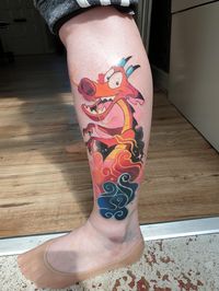 My newest Disney addition - Epic Mushu, by the amazing Briar Rose Tattoo, London : tattoos