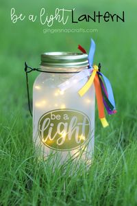 Ginger Snap Crafts: Be a Light Lantern & 5 More Girl’s Camp Craft Ideas {tutorial}