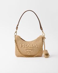 Natural Prada Re-edition Crochet Mini-bag | PRADA