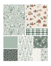 Woodland Trails - Unisex Pattern collection - Textile & Surface Pattern Design Collection — HUFTON STUDIO