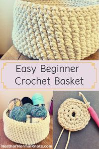 Easy Crochet Basket – Free Pattern