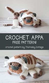 FREE Crochet Momo pattern | Avatar the Last Airbender | Momo and Appa #freecrochetpattern #lastairbender #amigurumi