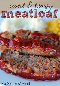 Sweet and Tangy Meatloaf - A new twist on our family's favorite meal! #recipes #beef #meatloaf