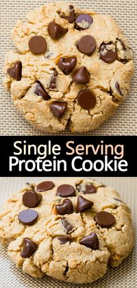 Single Serving Protein Chocolate Chip Cookie Recipe