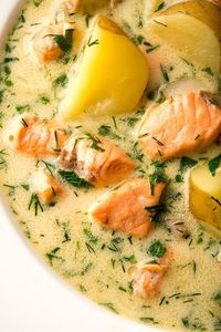 A Nordic salmon soup that is both light and comforting. Great for cooler weather. Recipe by Hunter Angler Gardener Cook. via @huntgathercook