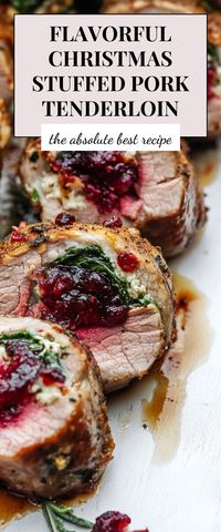 This Savory Christmas Stuffed Pork Tenderloin is a festive showstopper that’ll impress your guests! Juicy and flavorful, it’s perfect for those holiday gatherings where you want to serve something special.