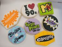 90s themed decorated sugar cookies! Can personalize! 1 dozen