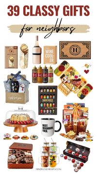 Discover 39 classy Christmas gifts for neighbors that will make you the favorite on the block. Thoughtful and unique gift ideas for neighbors to show your appreciation!
Holiday gift guide for neighbors | What to get your neighbors for Christmas | Quick and easy neighbor Christmas gifts