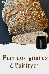 Ce pain brun aux graines est parfait pour un petit-déjeuner ou un snack sain, avec une cuisson rapide et efficace à la friteuse à air.