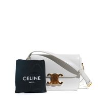 CELINE CELINE Handbags TriompheModel: Triumph Material: Leather Color: White (Celine Color: Artic White) Golden jewelry Dimensions: 18.5cm x 13.5cm x 7cm Overture Triumph 2 compartments Some minor marks on the leather Brands on jewelryMeasurements (CM): 18.5cm x 13.5cm x 7cm Overture Triumph 2 compartments Some minor marks on the leather Brands on jewelryThis item has been used and may have some minor flaws. Before purchasing, please refer to the images for the exact condition of the item.