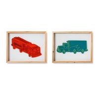 2-Pack Car And Truck Wall Décor - Pillowfort™ : Target