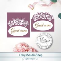 Place card template - SVG, PDF, ai, CRD, eps - Escort card template - Laser Cut - Cricut - Silhouette - ScanNcut - Instant Download 015 by TanyaStudioShop on Etsy https://www.etsy.com/listing/470268817/place-card-template-svg-pdf-ai-crd-eps