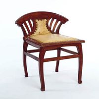 Henry Van De Velde (1863-1957) - Dressing Table Chair. Oak. Circa 1897-1900. 26-1/4" (67cm).