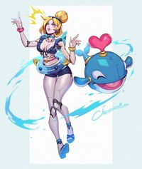 ArtStation - Pool party girls fan art