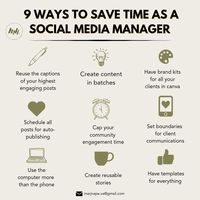 Step up your social media with our top 9 time-saving strategies for Social Media Managers! 🌐  From batching content to automating posts, learn how to manage more in less time. Ready to take control? 🔧 — contact us to learn more!  #SocialMediaManagement #EfficiencyFirst #Digitaltips #socialmediamanager #virtualassistant