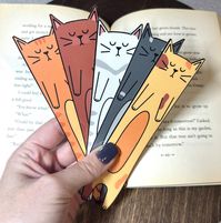 Laminated Cat Bookmarks SET, Cat Book Mark, Animal Bookmarks, Gift for Cat Lover, Gift for Book Lover, Animal Page Markers - Etsy Vietnam