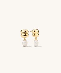 Puffy Charlotte Pearl Drop Earring | Mejuri