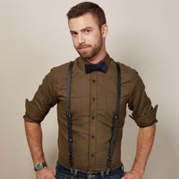 Suspenders & Bow Tie Look