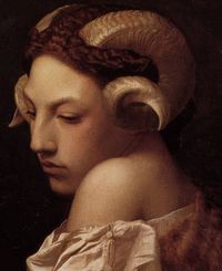 Head of a Woman with the Horns of a Ram (1853) - Jean Léon Gérôme