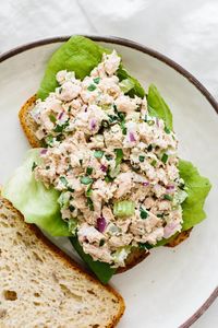 Tuna salad is a light and fresh comfort food classic. Made with a few simple ingredients it's an easy, flavorful and healthy lunch recipe.