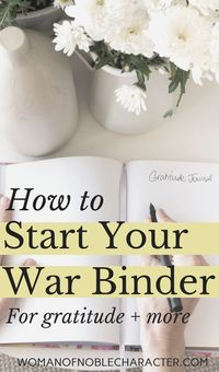 How to set up a war binder. My step by step process for setting up and personalizing my war binder for praise, gratitude, prayer and journaling   #warbinder #prayerjournal #gratitude #praise #prayer #praying #warroom #warbinderdiy #howtocreateawarbinder #worship #womanofnoblecharacter