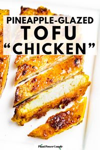 Elevate your meal prep game with our irresistible Crispy Tofu with Pineapple Glaze recipe! Featuring tender tofu marinated, slow-baked, and coated in a luscious pineapple reduction, it's a burst of tropical flavor in every bite. Serve over rice with grilled pineapple, chopped red onion, and a zesty teriyaki mayo sauce for a truly satisfying meal. Easy to make and utterly delicious, this plant-based delight will earn a permanent spot in your recipe rotation!